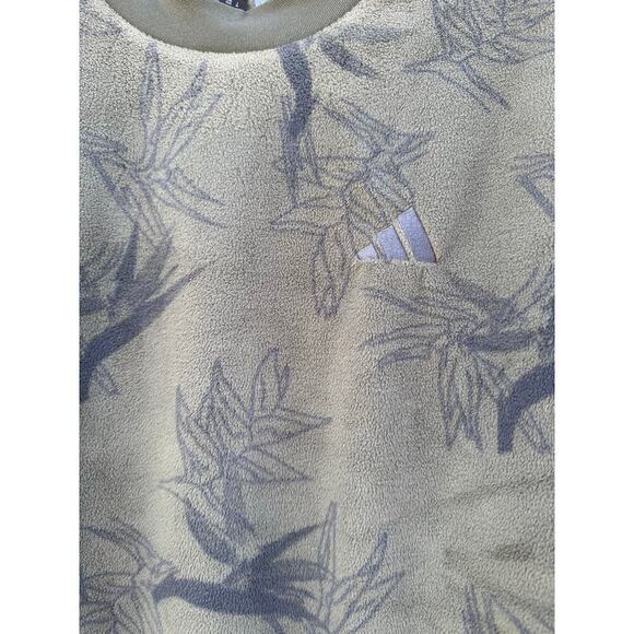 Adidas Oasis Crew Sweatshirt Olive Green Medium NWT - Picture 7 of 12